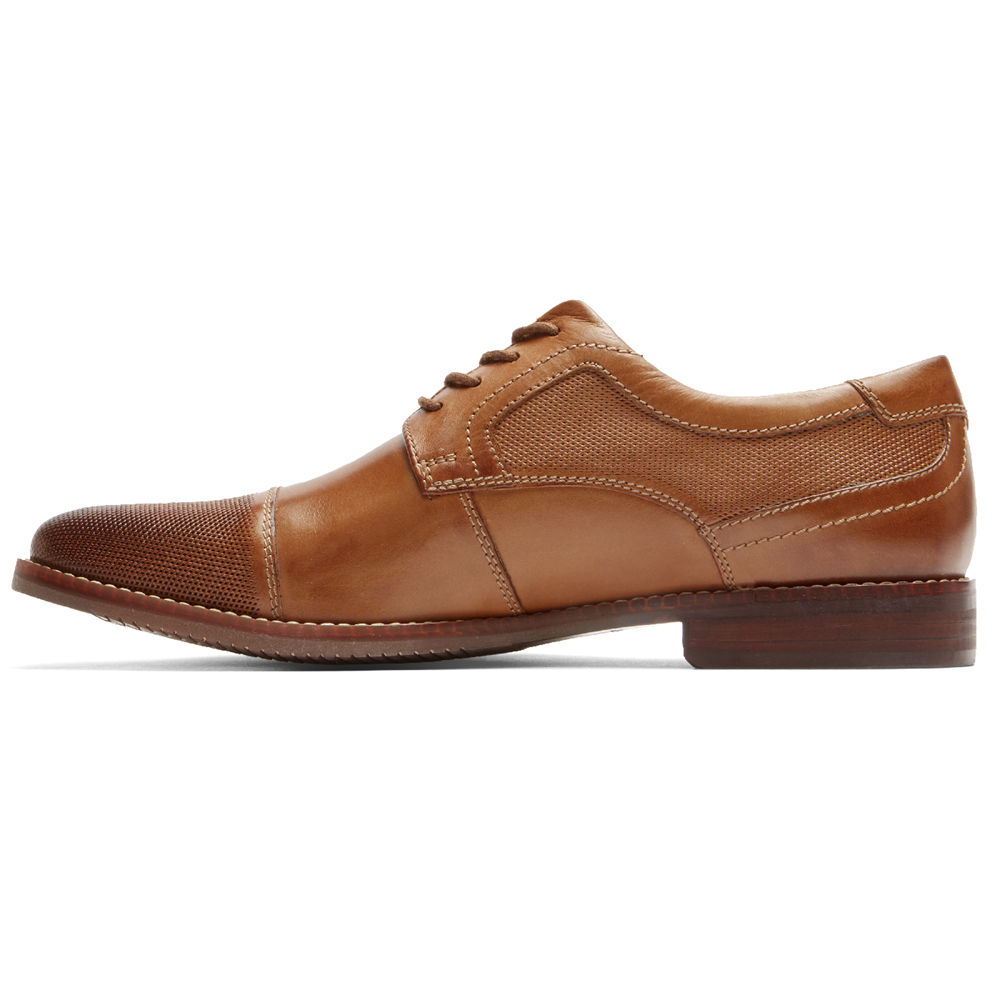 ロック ポート ウォーキング シューズ メンズ ブラウン - Style Purpose Cap Toe Blucher - KZT405732